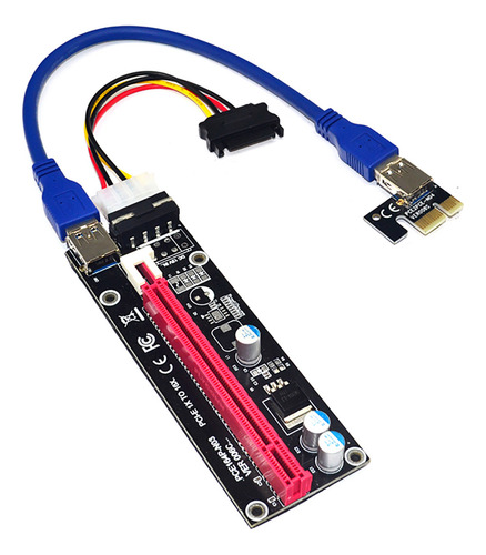 Adaptador De Tarjeta Elevadora Usb3.0 Pci E 1x A 16x Sata
