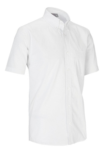 Camisa Para Uniforme Oxford Color Blanca Manga Corta 4.20 Oz
