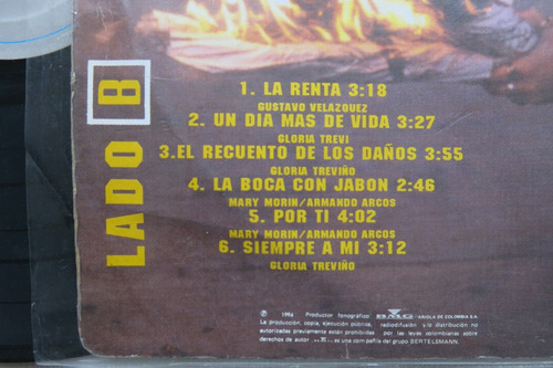 Vinyl Vinilo Lp Acetato Gloria Trevi Mas Turbada Que Nunca (Usado)