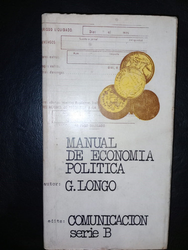 Libro Manual De Economía Política Gino Longo