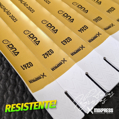 Imagem 3 de 6 de Pulseira Segurança Nylon Personalizada Premium . 100 Unids