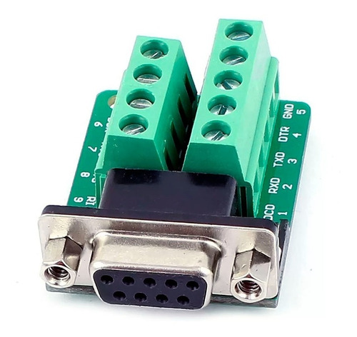 Mgsystem Adaptador Db9 Rs232 Terminal Hembra Serial