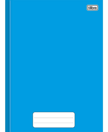 Caderno Brochura Capa Dura 1/4 D+ Azul 80 Folhas Tilibra
