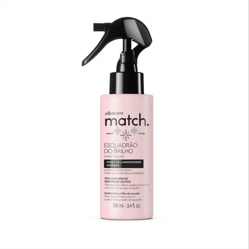 Spray Luminosidade Imediata Match Esquadrão Do Brilho 100ml