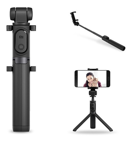 Bastao Selfie E Tripé Xiaomi Mi Com Controle E Rotação 360 