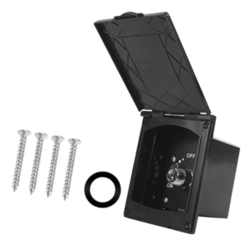 Generic Rv Kit De De Ducha Exterior, Válvula De Agua Negro
