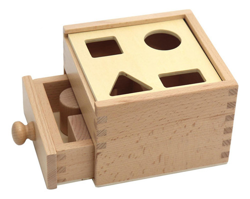 Cubo De Clasificación Con Forma De Madera, Caja A Juego,