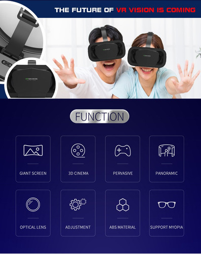 Oculos 3d Virtual Com Controle Filme Video Celular Jogos 799