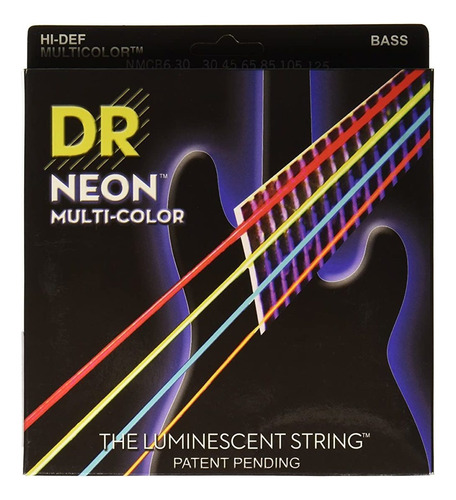 Dr Strings Nmcb6  30 Dr Neón 6 Cuerdas Para Bajo, Medio, M