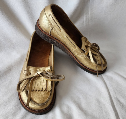 Inmaculados Zapatos Mocasin Mishka Modelo Francia Dorados