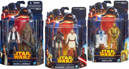Star Wars Han Solo & Chewie Y Obi-wan & Darth M  R2-d2 C-3po