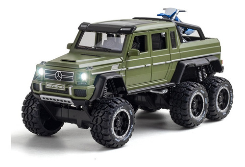 Mercedes-benz G63 6×6 Pickup Edition Miniatura Metal Autos