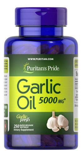 Garlic Oil / Aceite De Ajo / 5000mg / 250 Cápsulas Blandas
