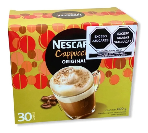Cappuccino Original Nescafé 30 Sobres De 20g C/u