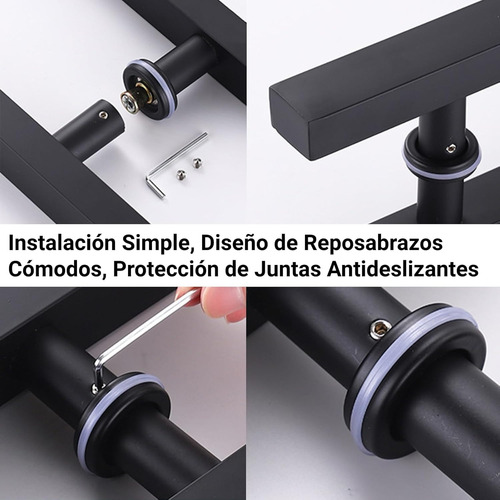 Manillon Doble Acero Inoxid 80cm Para Puerta Madera Cristal