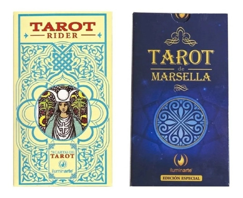 Combo Cartas Tarot Pack Marsella  + Rider Rdr Waite + Guias