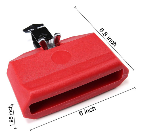 Jam Block, Red Musical Percussion Block, Latin Drum Instr...