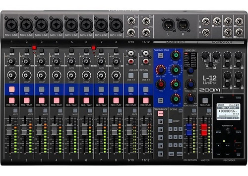 Imagen 1 de 1 de Zoom Livetrak L-12 12-channel Digital Mixer