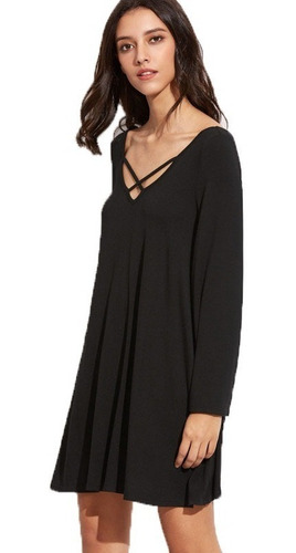 Vestido Casual Corto De Algodon