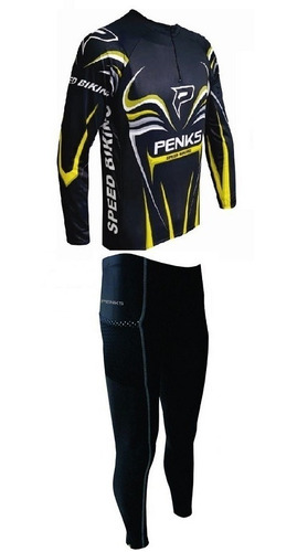 Conjunto Penks Speed Biking Calça +camisa Manga Longa
