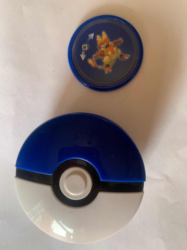 Pokemon Pokebola Tarjeta Y Disco De Pokemon Magmar (Usado)