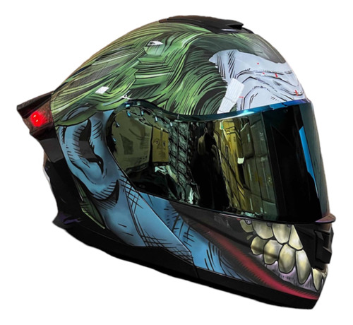 Casco Joker Abatible Led Aleron Dc Comics Guason Original Ns