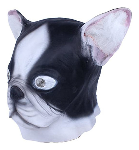 Mascara Latex Disfraz Halloween Bulldog Frances French