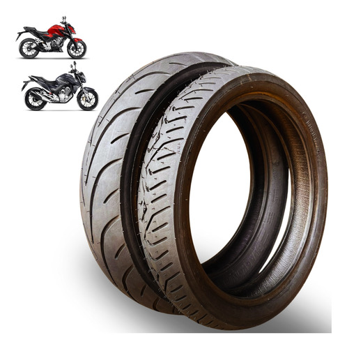 Par Pneu Sport Black Tyres Twister 100/80-17 + 140/70-17 S66