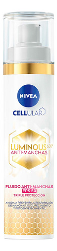 Nivea Crema Anti-manchas Facial Día Fps50 Cellular Luminous