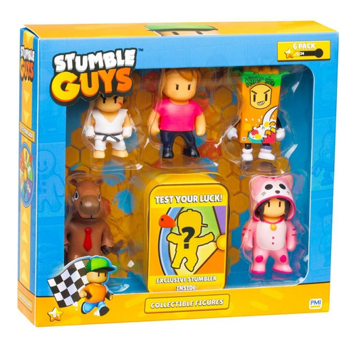 Figuras Stumble Guys 6-pack Deluxe Box A Escojer 5cm Alto