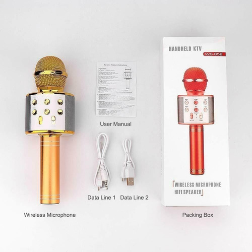 Imagen 5 de 6 de Microfono Bluetooth Karaoke Para Niños || Por Mayor