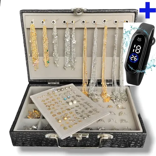 Kit Semi Joias 25 Pçs Folheados Ouro E Prata Atacado Revenda