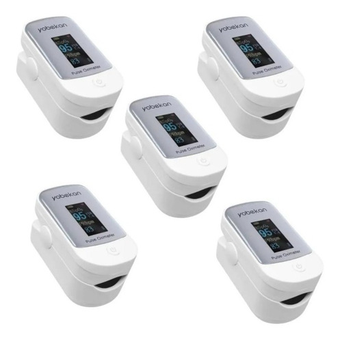 Imagen 1 de 6 de 5 Pack Oxímetro Yobekan Pulso Dedo Hospitalario Hogar Oled