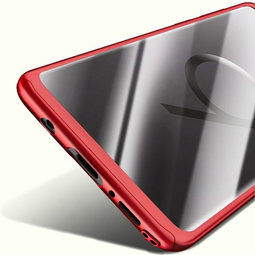 Imagen 4 de 10 de Funda Protectora Samsung Galaxy S9 3 En 1 Luxury 360 Rigida