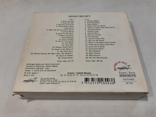 Sidney Bechet, Sidney Bechet - Cd 1997 Europa Como Nuevo (Usado)