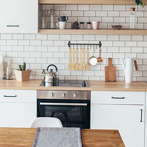Rail De Cocina Lyon Con 10 Ganchos S Para Utensilios 43 Cm N