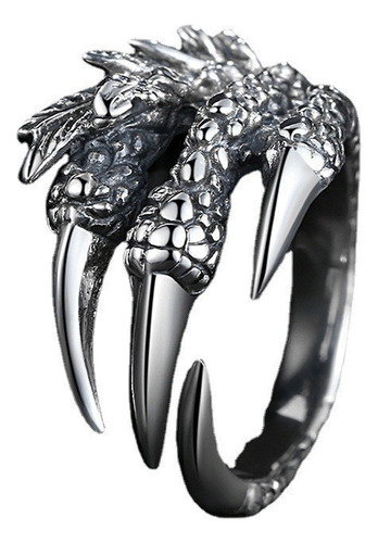 Adjustable Ring With Dragon Garra For Man 5 Pieces