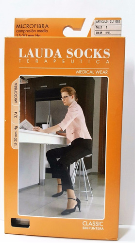 Medias De Compresión 15-20m Lauda Socks 3/4 Sin Puntera 1052