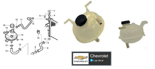Reservatório De Água Do Radiador Corsa 1994/2006 - Original