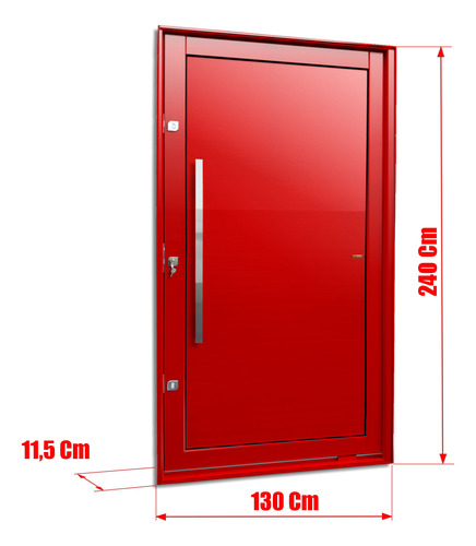 Porta Pivotante Lambril C/pux.esq. Elite Ver 240x130 Brimak