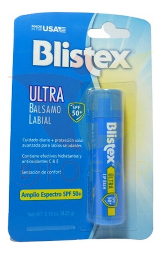 Balsamo Labial Ultra Protector Spf50 Mas 4.25g Blistex