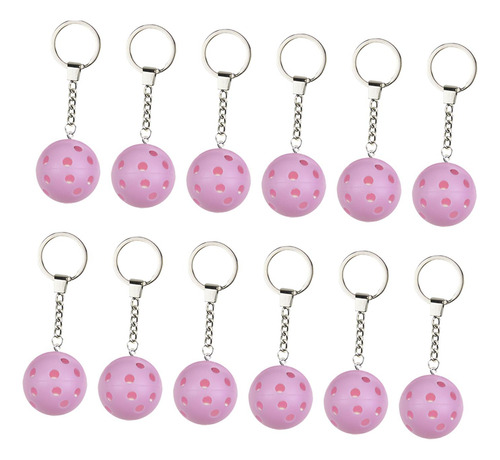 12x Llaveros Soporte Bolsa Colgante Bola Llaveros Para Rosa