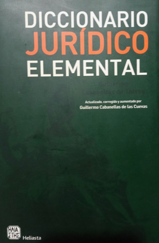 Diccionario Jurídico Elemental - Guillermo Cabanellas