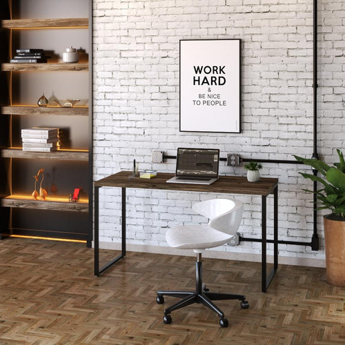 Mesa Para Escritório Office Estilo Industrial 1,35m Kuadra