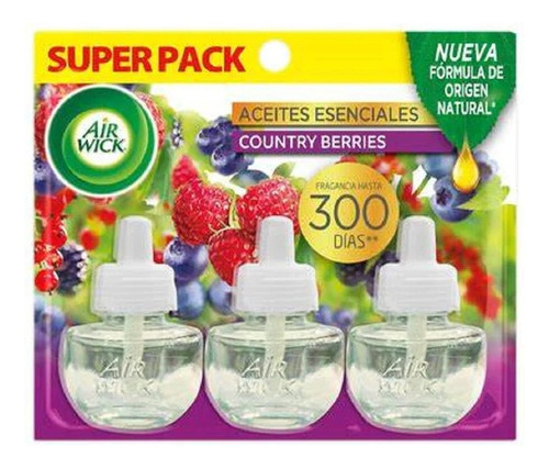 Recarga Desodorante Electrico Berries Airwick 3 Un