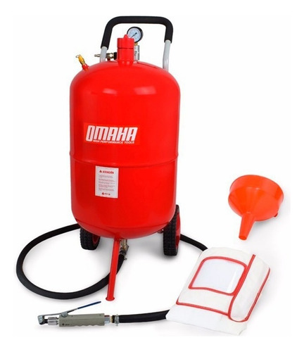 Arenadora Portatil Neumática 70 Litros 125 Psi Omaha