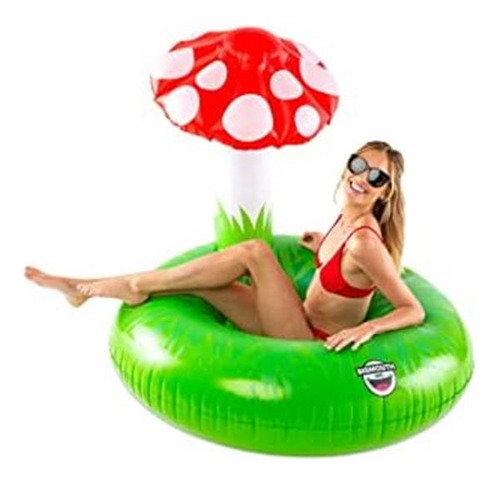Flotador De Alberca En Forma De Hongo, Multicolor, Grande