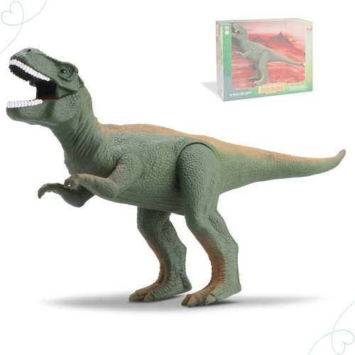 Boneco Dinossauro Tiranossauro Rex Brinquedo Vinil Silmar