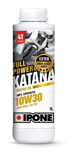 Aceite Moto Ipone 10w30 Sintético Full Power Katana