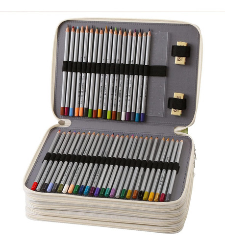 Estuche Para Lápices De Colores Con 252 Ranuras, Estuche Gra